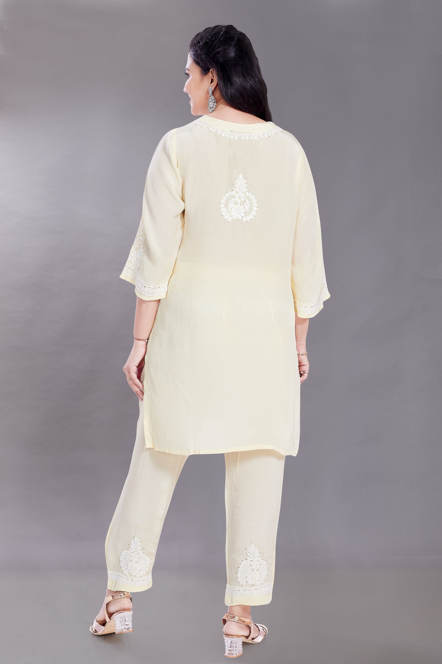 Shahana Crepe Set (Lemon Yellow)