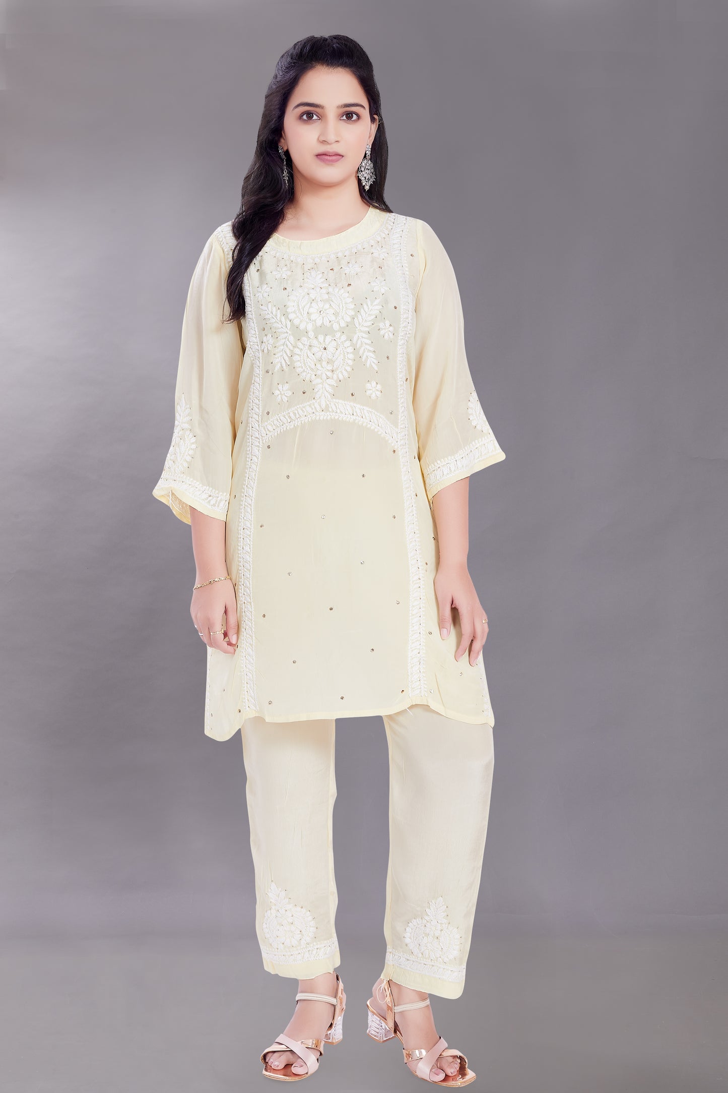 Shahana Crepe Set (Lemon Yellow)