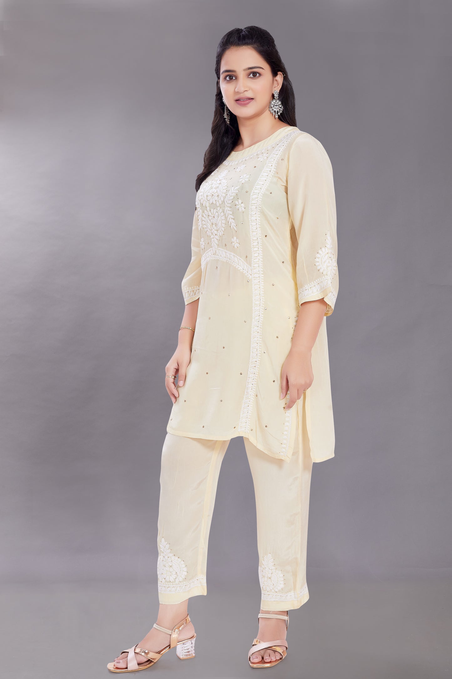 Shahana Crepe Set (Lemon Yellow)