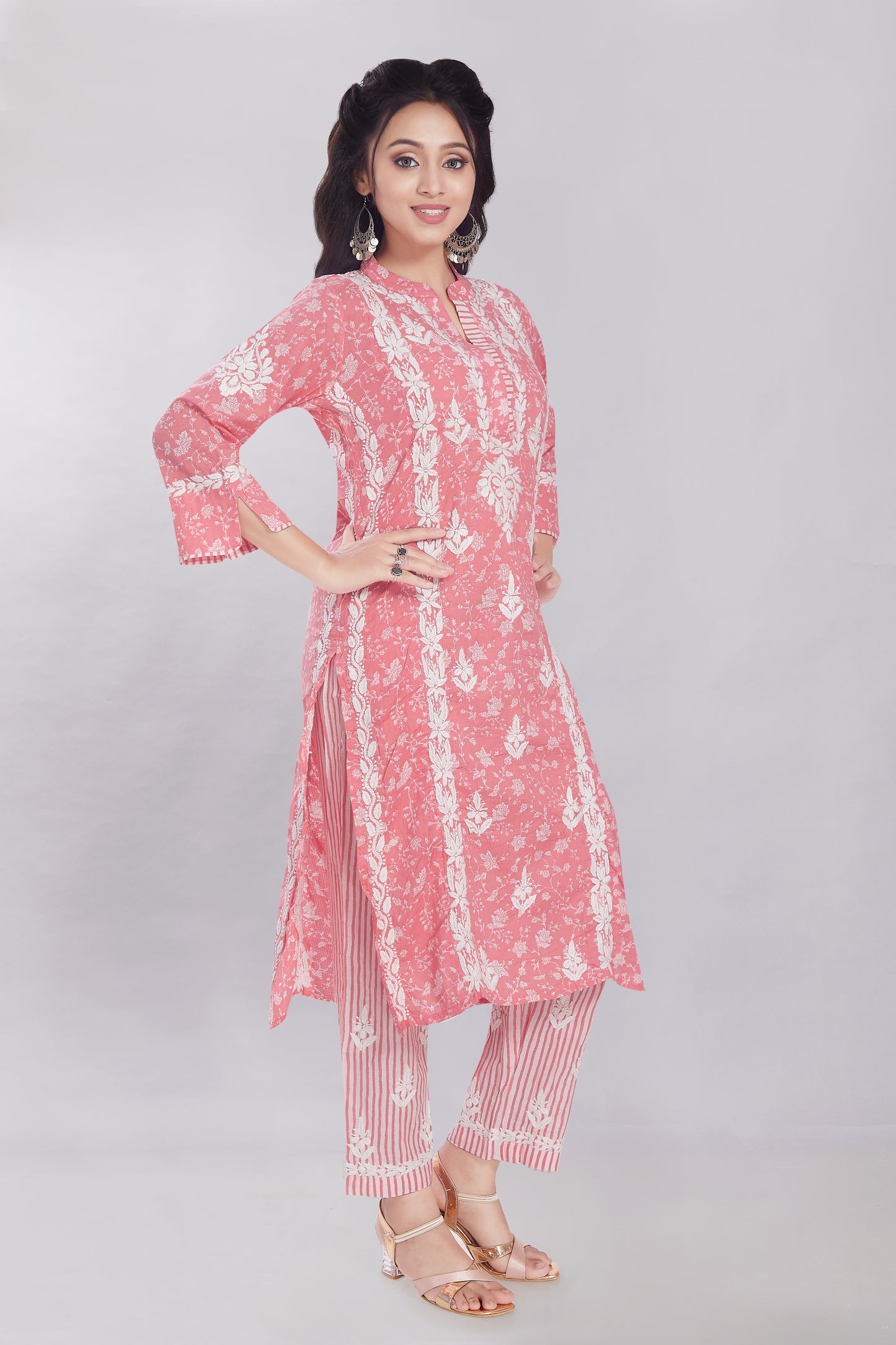 Rayna Blush Pink Soft Printed Cotton Set